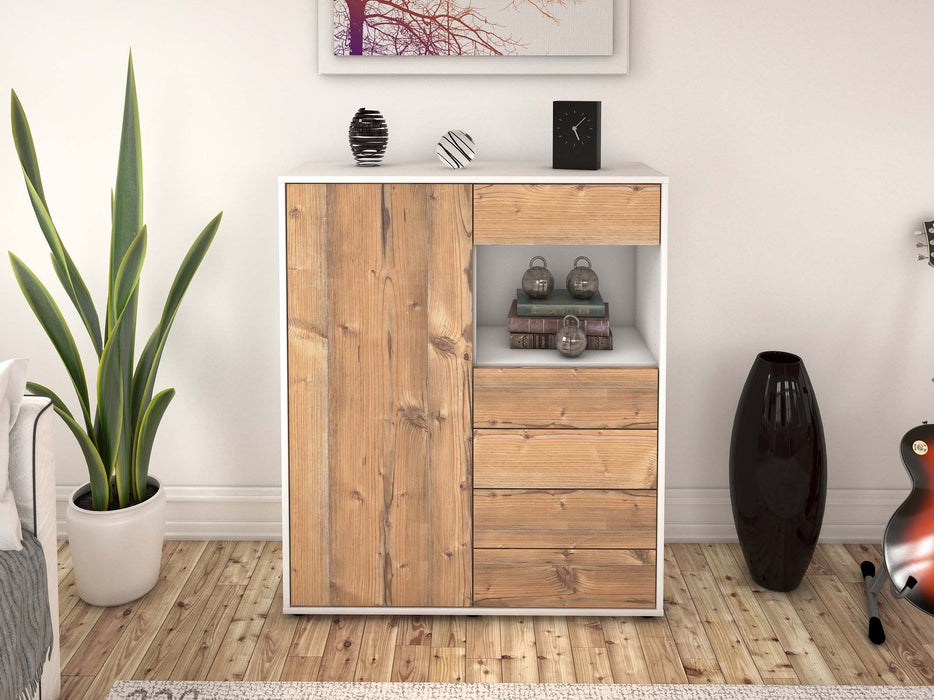 Highboard Loredana, Pinie Front (92x108x35cm) - Dekati GmbH