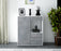 Highboard Lorella, Beton Front (92x108x35cm) - Dekati GmbH