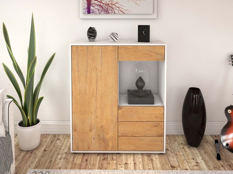 Highboard Lorella, Eiche Front (92x108x35cm) - Dekati GmbH