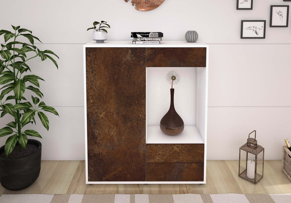 Highboard Lorena, Rost Front (92x108x35cm) - Dekati GmbH