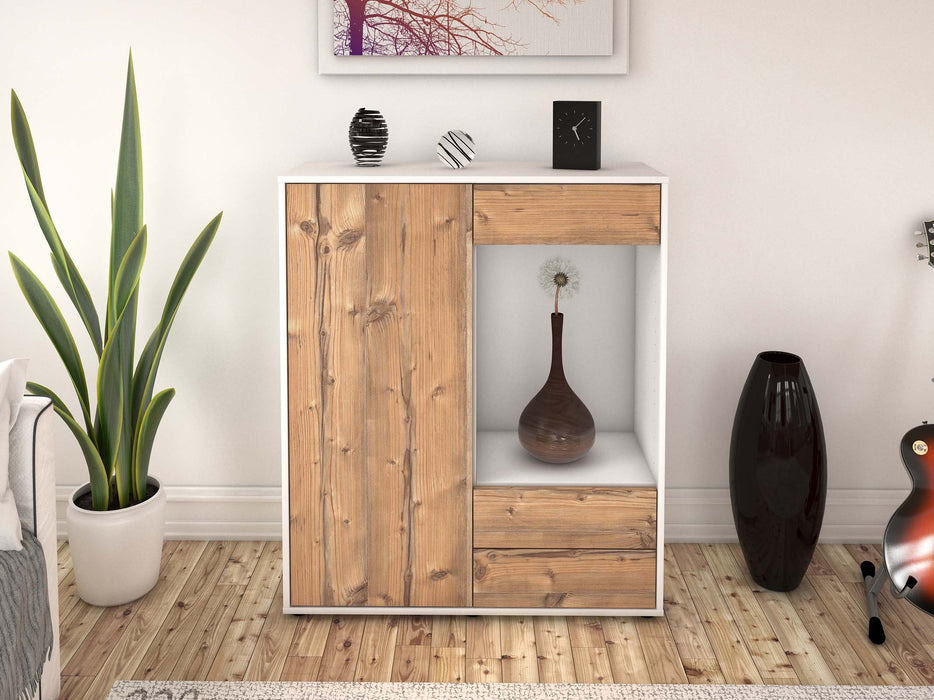 Highboard Lorena, Pinie Front (92x108x35cm) - Dekati GmbH