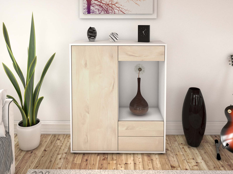 Highboard Lorena, Zeder Front (92x108x35cm) - Dekati GmbH