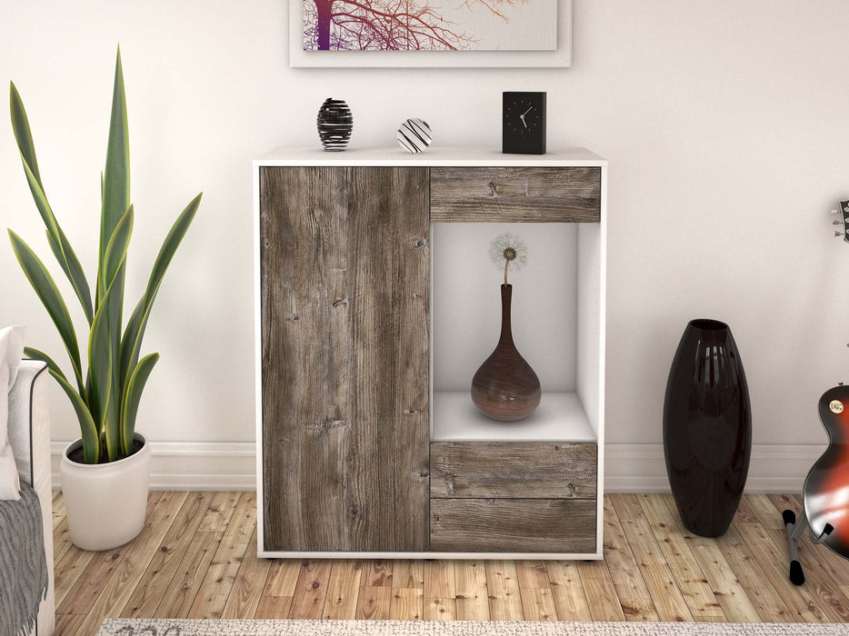 Highboard Lorena, Treibholz Front (92x108x35cm) - Dekati GmbH