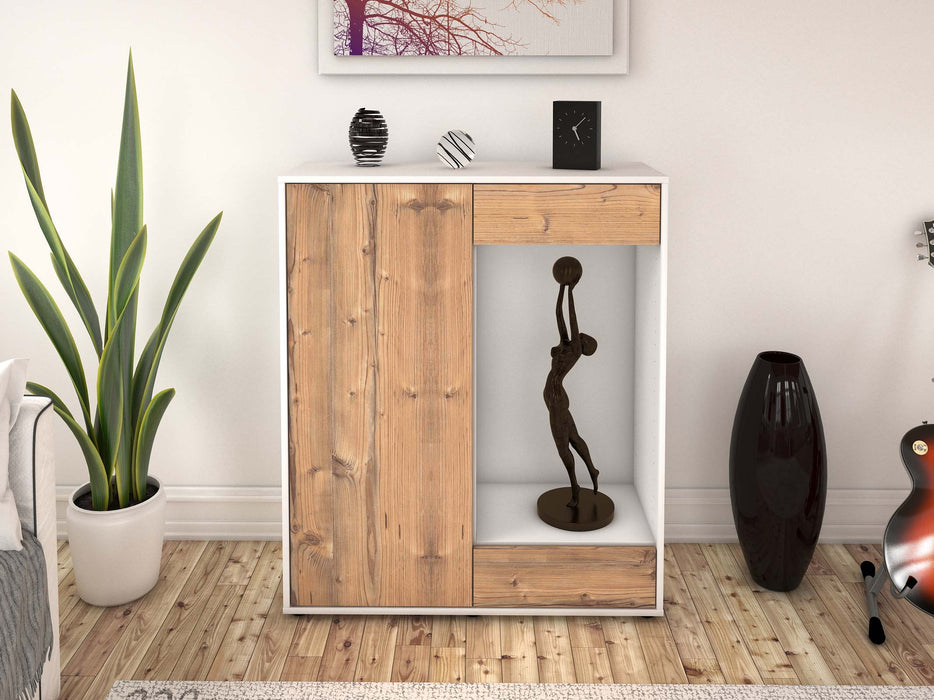 Highboard Lorenza, Pinie Front (92x108x35cm) - Dekati GmbH