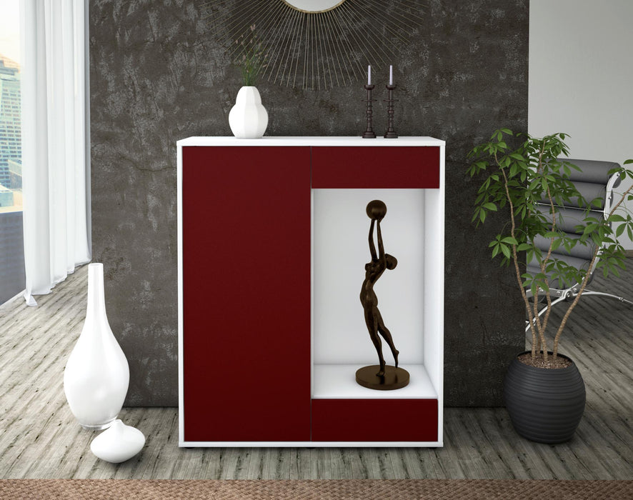 Highboard Lorenza, Bordeaux Front (92x108x35cm) - Dekati GmbH