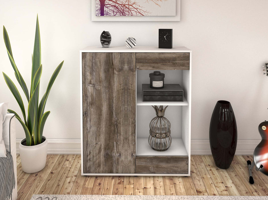 Highboard Louisa, Treibholz Front (92x108x35cm) - Dekati GmbH