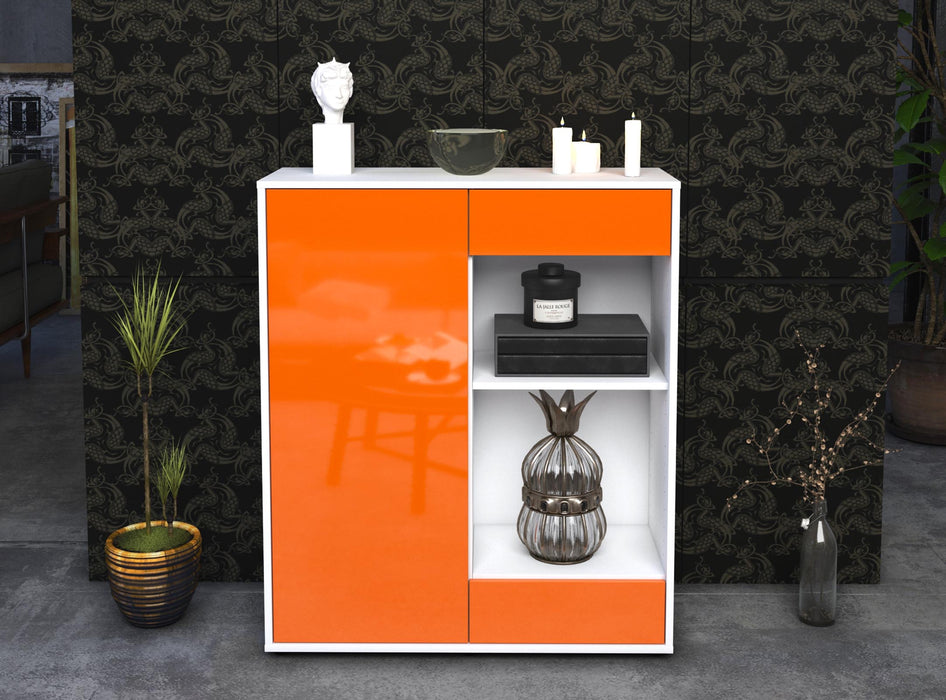 Highboard Louisa, Orange Front (92x108x35cm) - Dekati GmbH