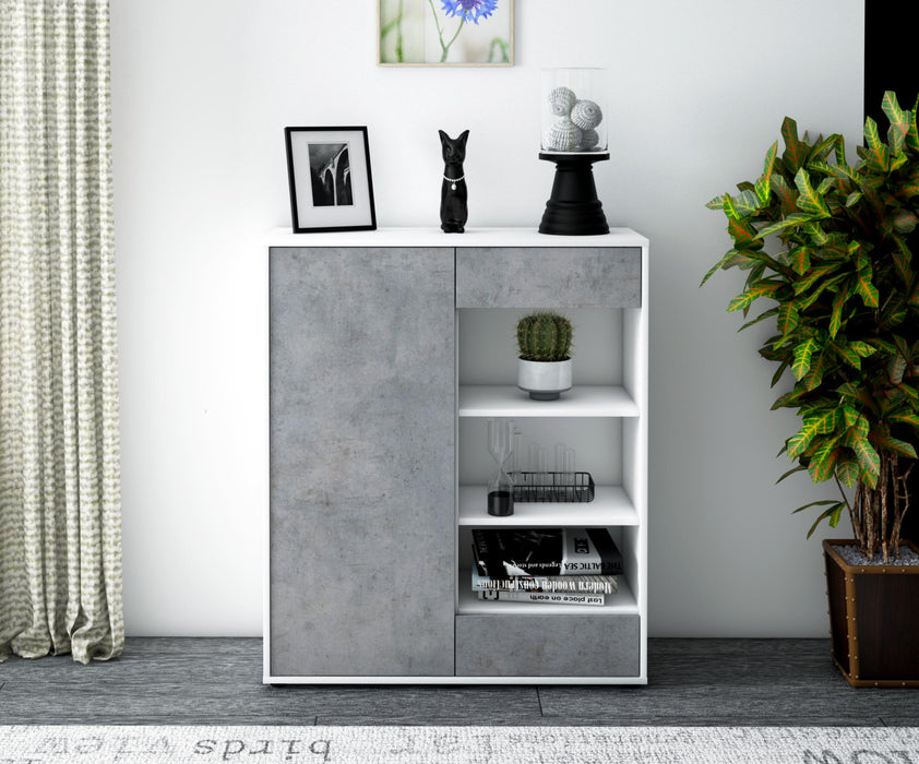 Highboard Luana, Beton Front (92x108x35cm) - Dekati GmbH