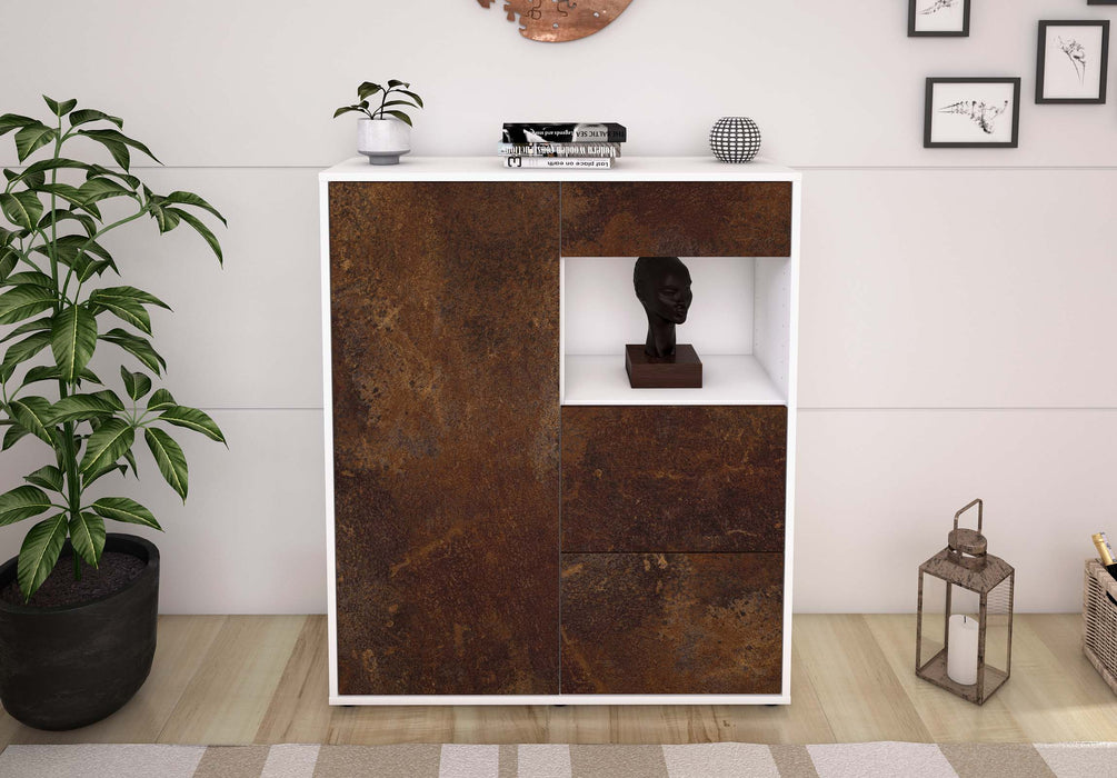 Highboard Lucia, Rost Front (92x108x35cm) - Dekati GmbH