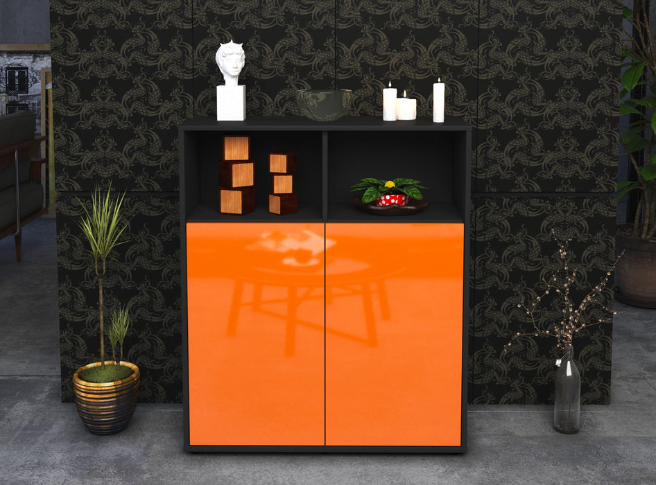 Highboard Giovanna, Orange Front (92x108x35cm) - Dekati GmbH