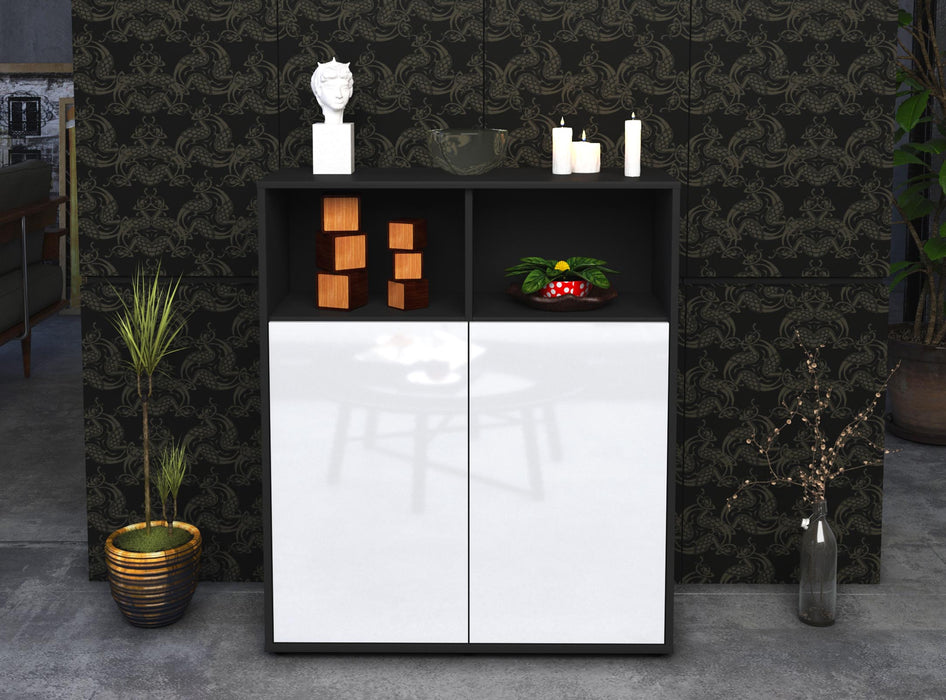 Highboard Giovanna, Weiß Front (92x108x35cm) - Dekati GmbH