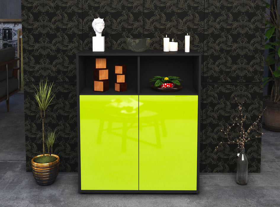 Highboard Giovanna, Grün Front (92x108x35cm) - Dekati GmbH