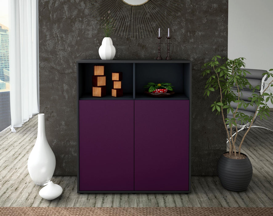 Highboard Giovanna, Lila Front (92x108x35cm) - Dekati GmbH