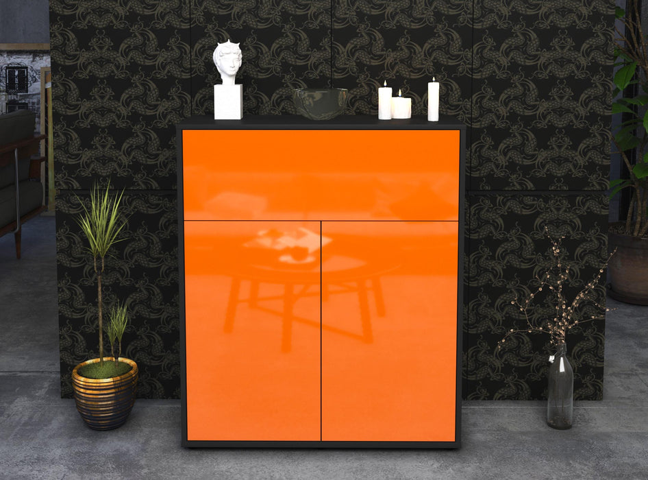 Highboard Giulia, Orange Front (92x108x35cm) - Dekati GmbH