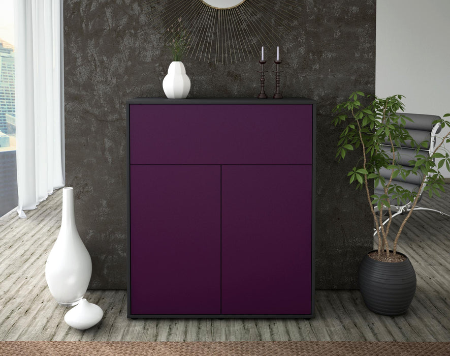 Highboard Giulia, Lila Front (92x108x35cm) - Dekati GmbH