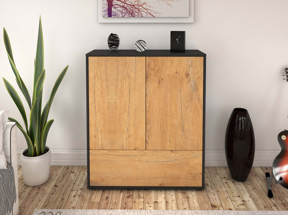 Highboard Grazia, Eiche Front (92x108x35cm) - Dekati GmbH