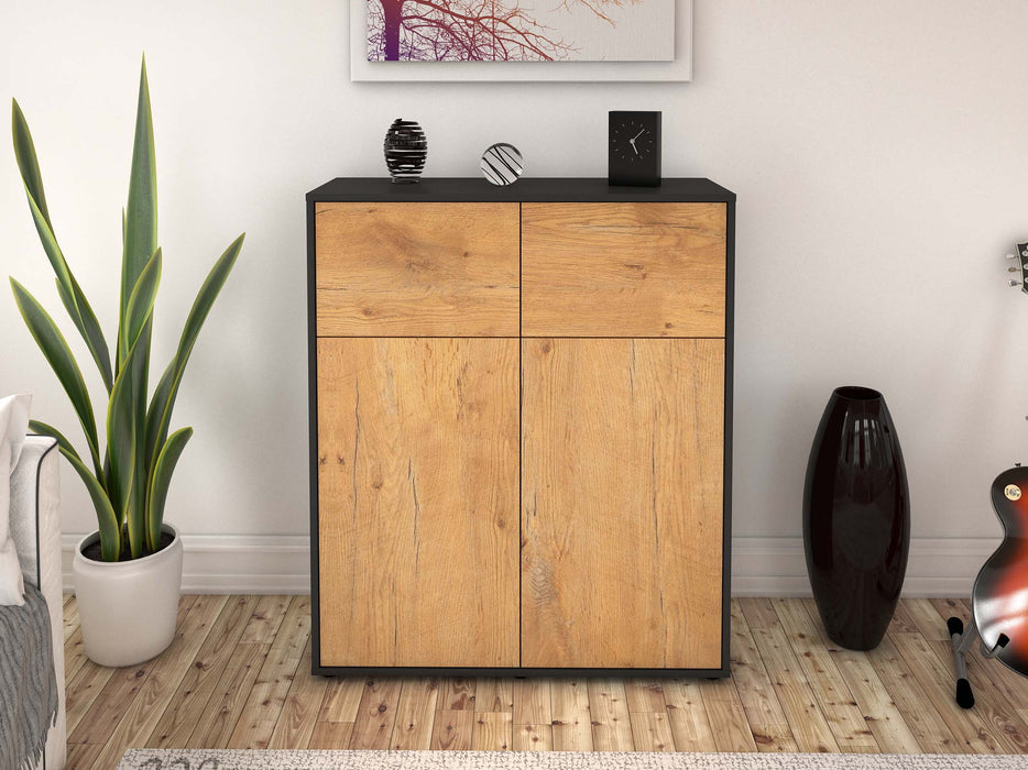 Highboard Greta, Eiche Front (92x108x35cm) - Dekati GmbH