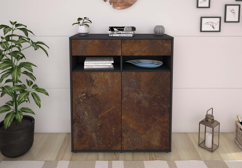 Highboard Ignazia, Rost Front (92x108x35cm) - Dekati GmbH