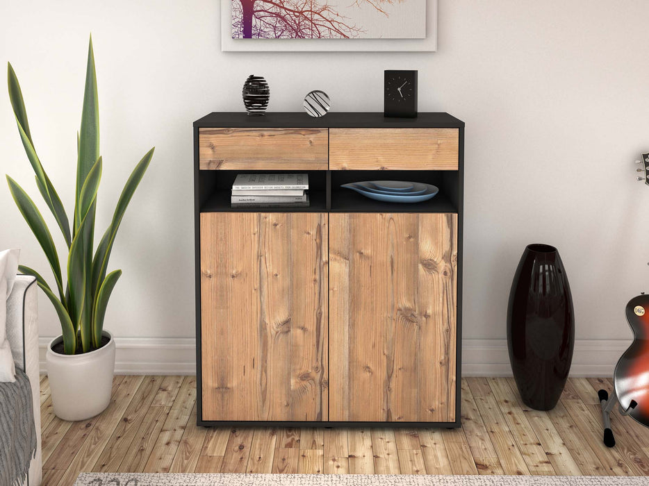 Highboard Ignazia, Pinie Front (92x108x35cm) - Dekati GmbH