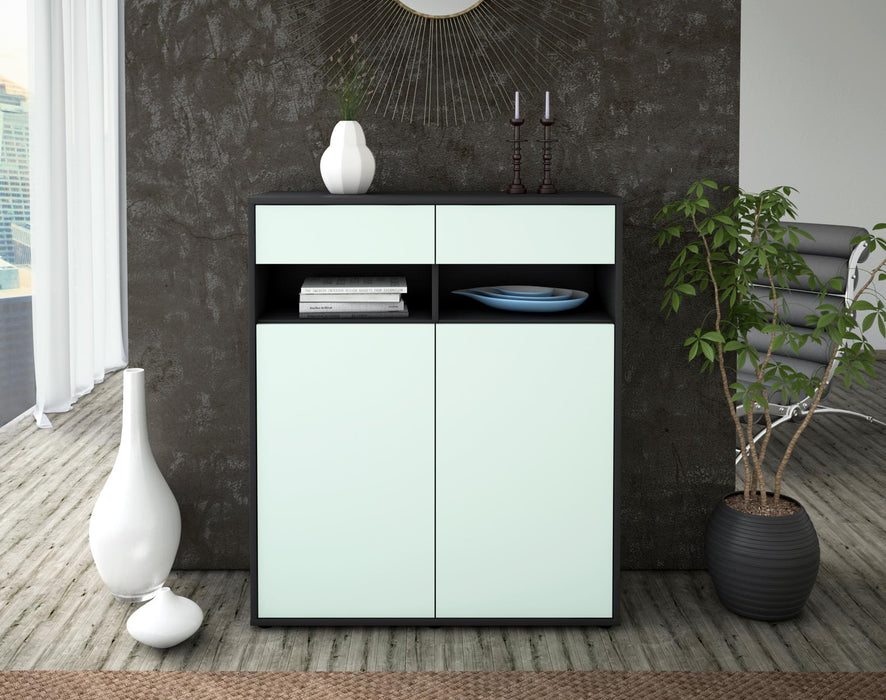 Highboard Ignazia, Mint Front (92x108x35cm) - Dekati GmbH