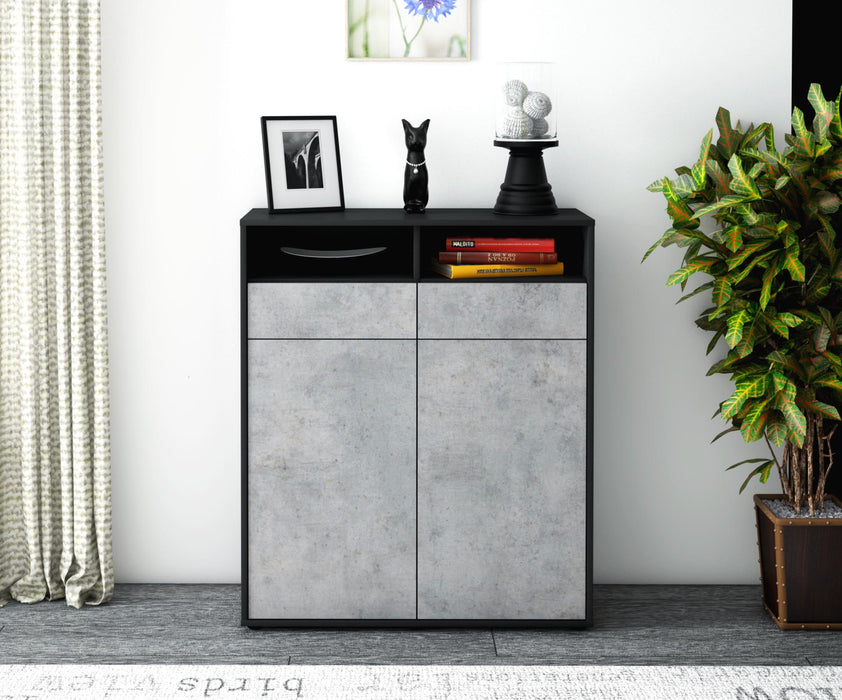 Highboard Ilaria, Beton Front (92x108x35cm) - Dekati GmbH