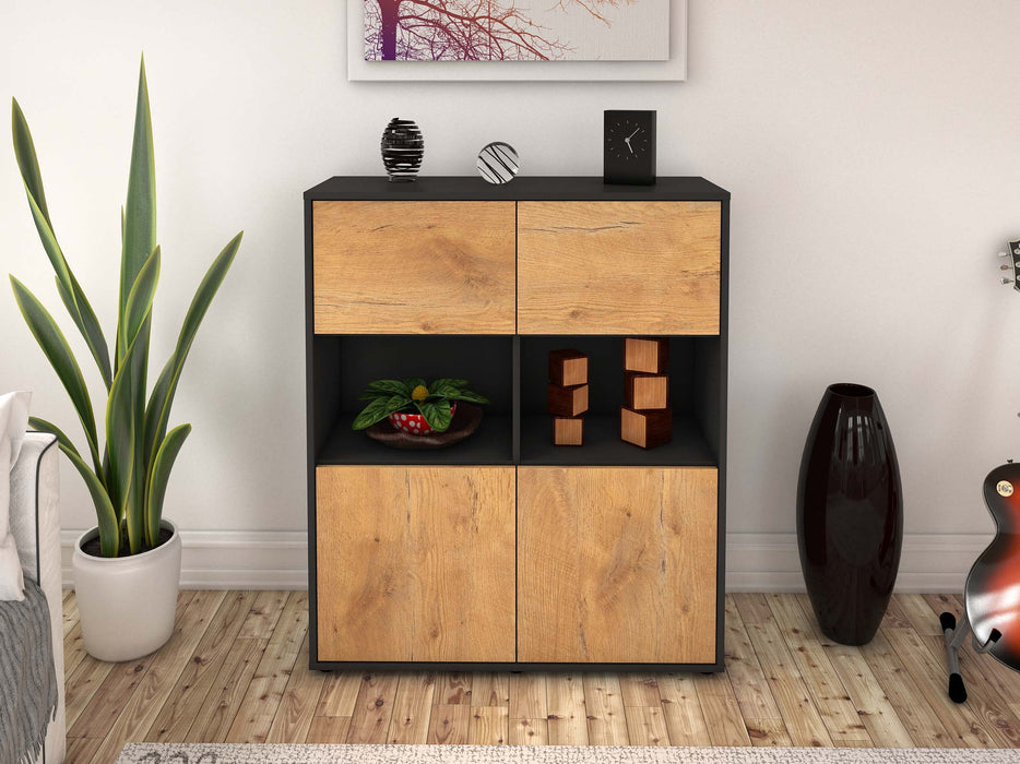 Highboard Ina, Eiche Front (92x108x35cm) - Dekati GmbH