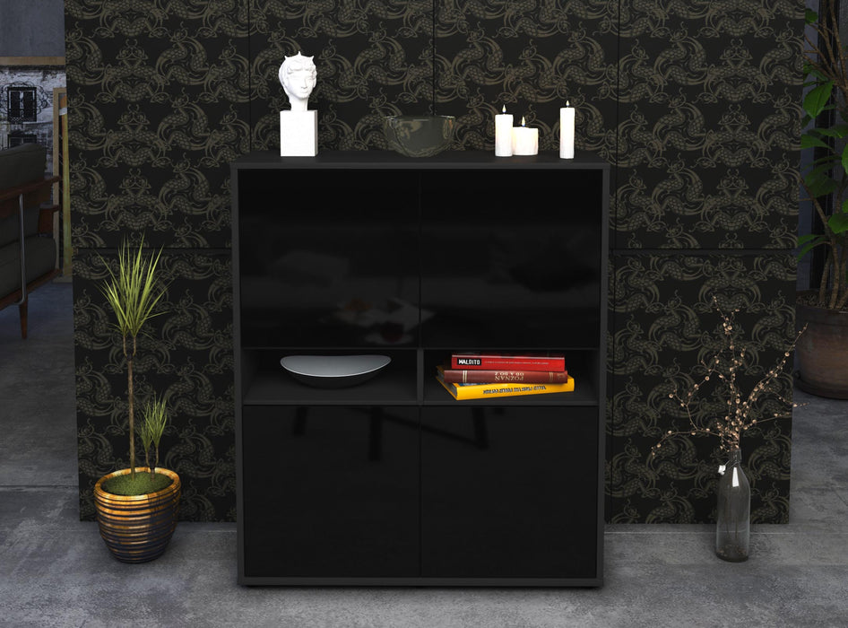 Highboard Innocenza, Schwarz Front (92x108x35cm) - Dekati GmbH