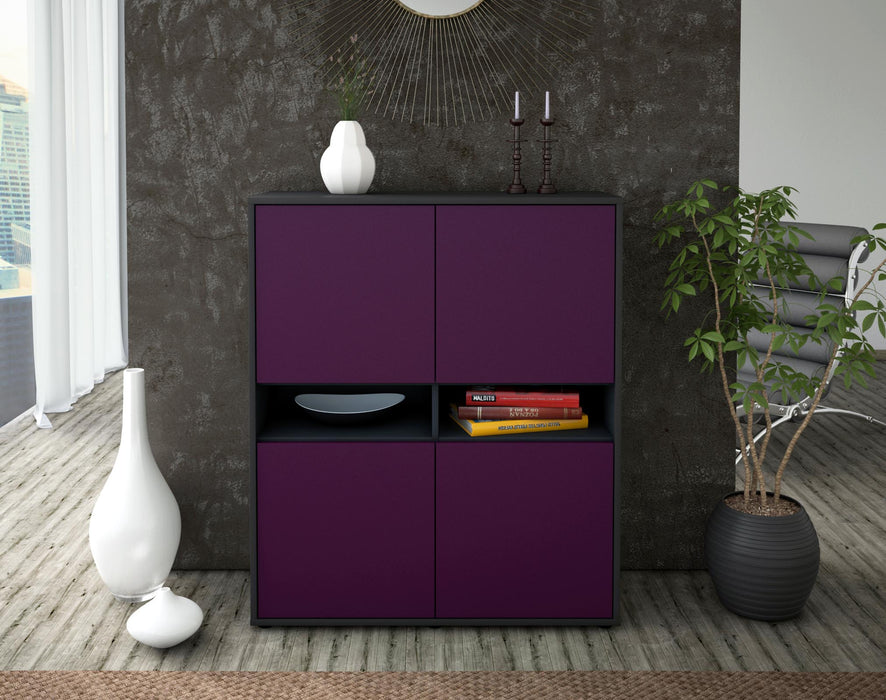 Highboard Innocenza, Lila Front (92x108x35cm) - Dekati GmbH