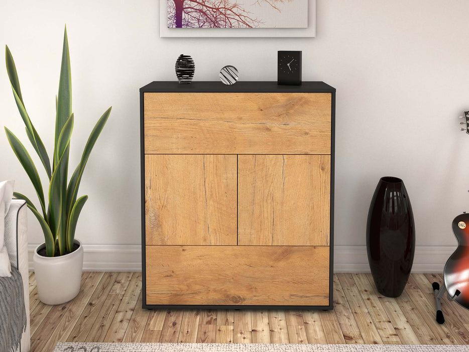 Highboard Irene, Eiche Front (92x108x35cm) - Dekati GmbH