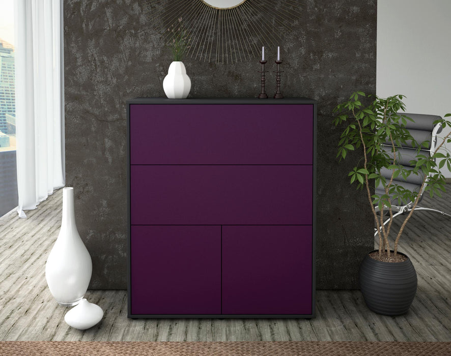 Highboard Isabella, Lila Front (92x108x35cm) - Dekati GmbH