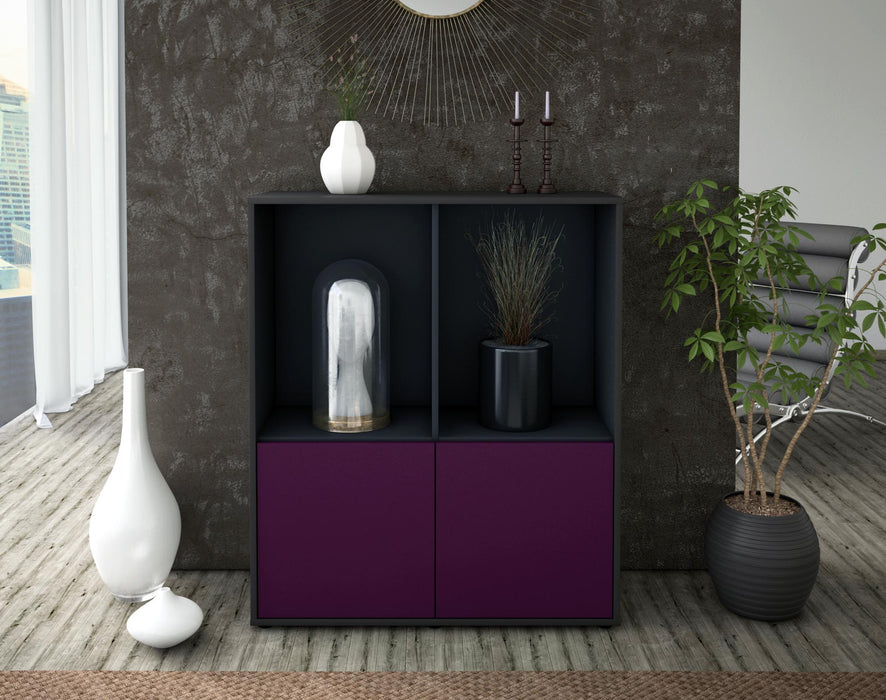 Highboard Ivona, Lila Front (92x108x35cm) - Dekati GmbH