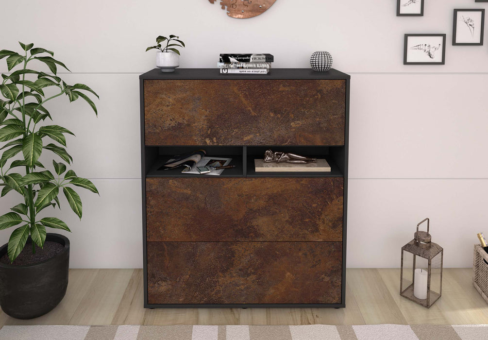 Highboard Janine, Rost Front (92x108x35cm) - Dekati GmbH