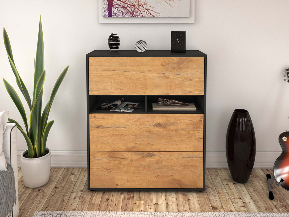 Highboard Janine, Eiche Front (92x108x35cm) - Dekati GmbH