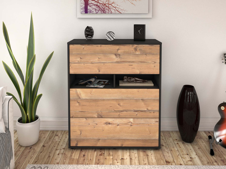 Highboard Janine, Pinie Front (92x108x35cm) - Dekati GmbH