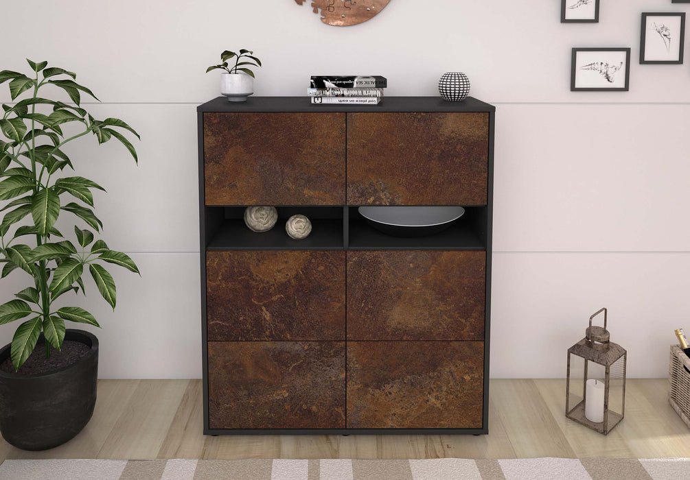 Highboard Jasmin, Rost Front (92x108x35cm) - Dekati GmbH