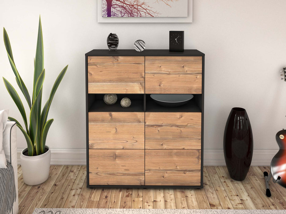 Highboard Jasmin, Pinie Front (92x108x35cm) - Dekati GmbH