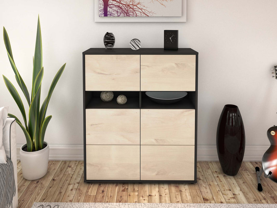 Highboard Jasmin, Zeder Front (92x108x35cm) - Dekati GmbH