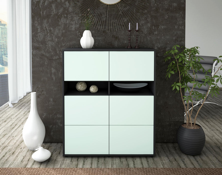 Highboard Jasmin, Mint Front (92x108x35cm) - Dekati GmbH