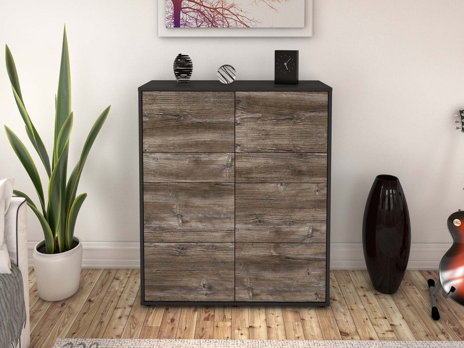 Highboard Jenna, Treibholz Front (92x108x35cm) - Dekati GmbH