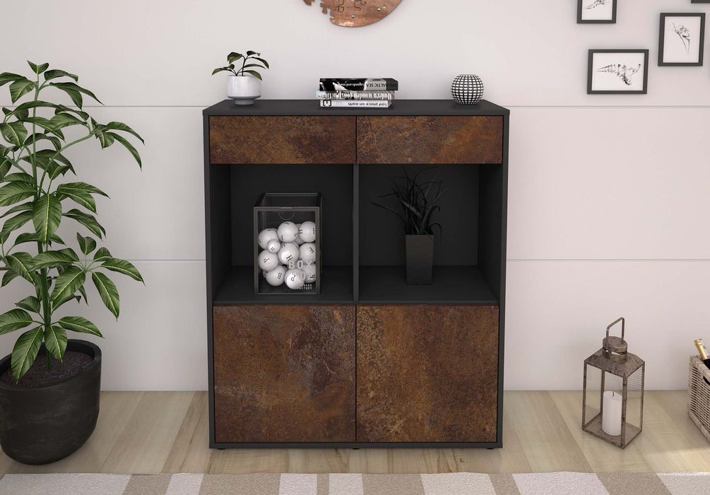 Highboard Joana, Rost Front (92x108x35cm) - Dekati GmbH