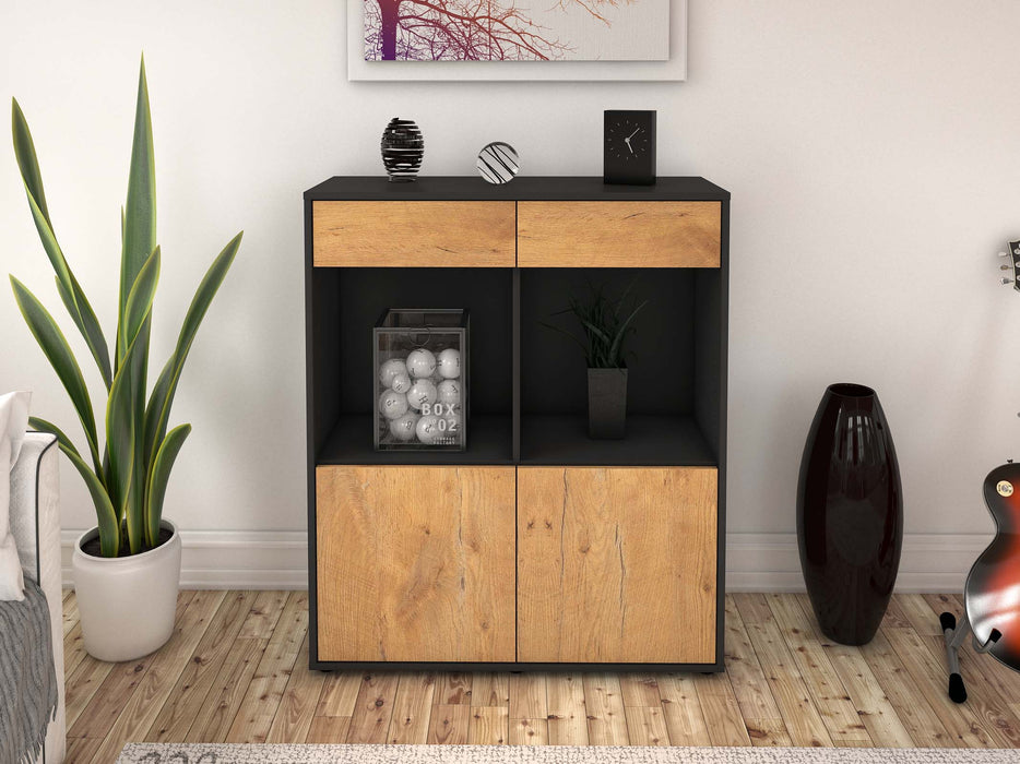 Highboard Joana, Eiche Front (92x108x35cm) - Dekati GmbH