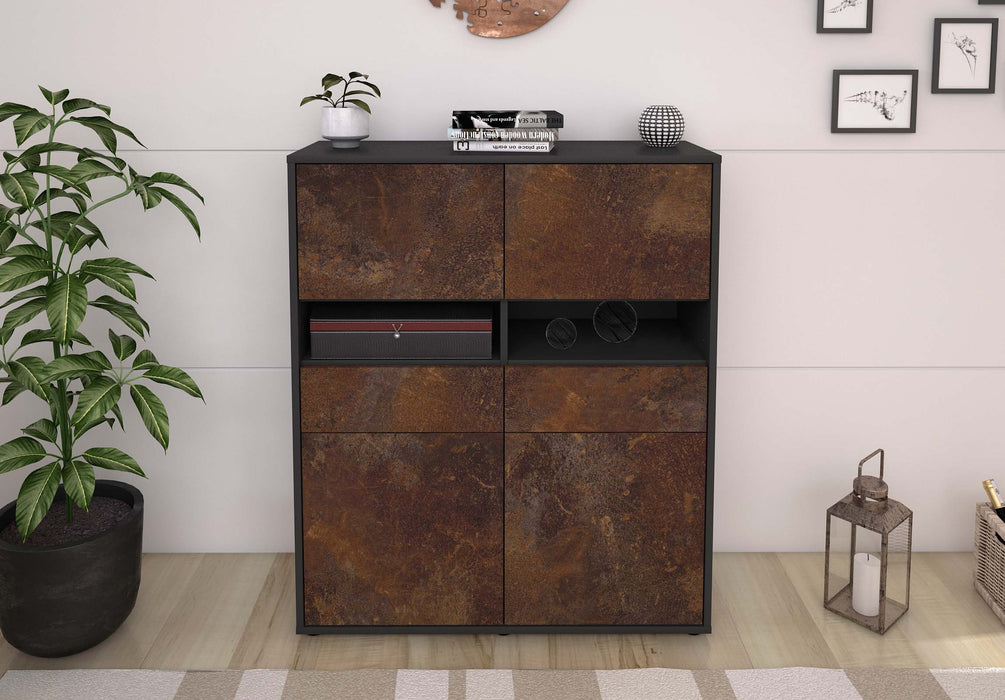 Highboard Josefina, Rost Front (92x108x35cm) - Dekati GmbH