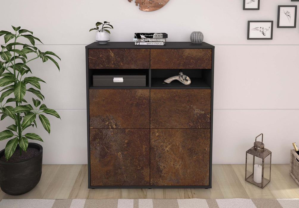 Highboard Juliana, Rost Front (92x108x35cm) - Dekati GmbH