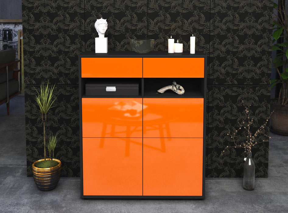 Highboard Juliana, Orange Front (92x108x35cm) - Dekati GmbH