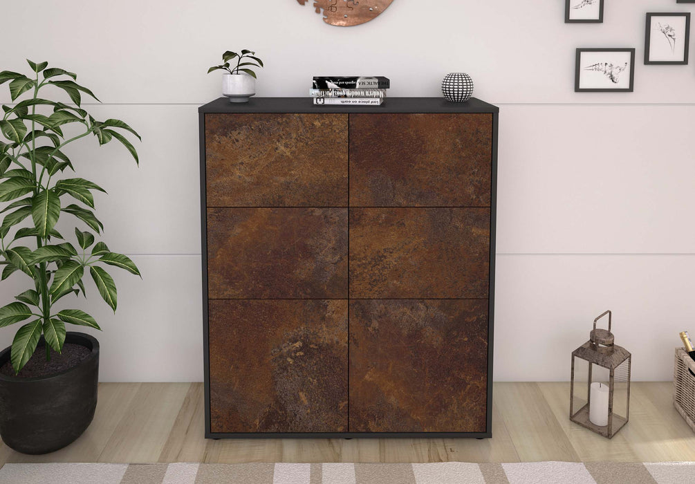 Highboard Julietta, Rost Front (92x108x35cm) - Dekati GmbH