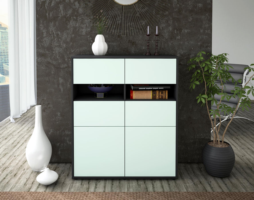 Highboard Karlotta, Mint Front (92x108x35cm) - Dekati GmbH