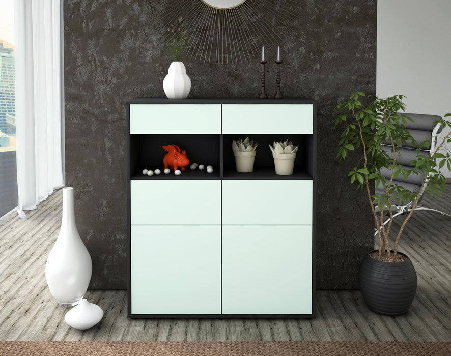 Highboard Karolin, Mint Front (92x108x35cm) - Dekati GmbH