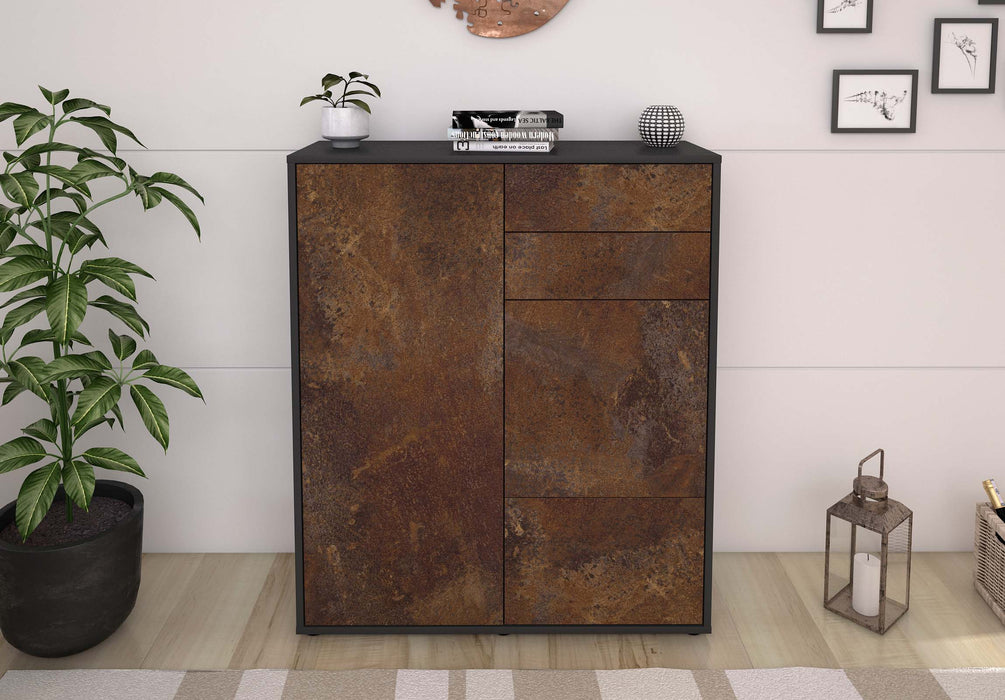 Highboard Kiara, Rost Front (92x108x35cm) - Dekati GmbH