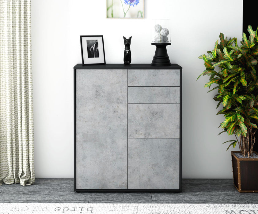 Highboard Kira, Beton Front (92x108x35cm) - Dekati GmbH