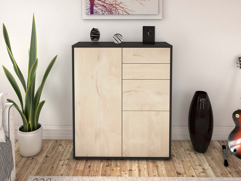 Highboard Kira, Zeder Front (92x108x35cm) - Dekati GmbH